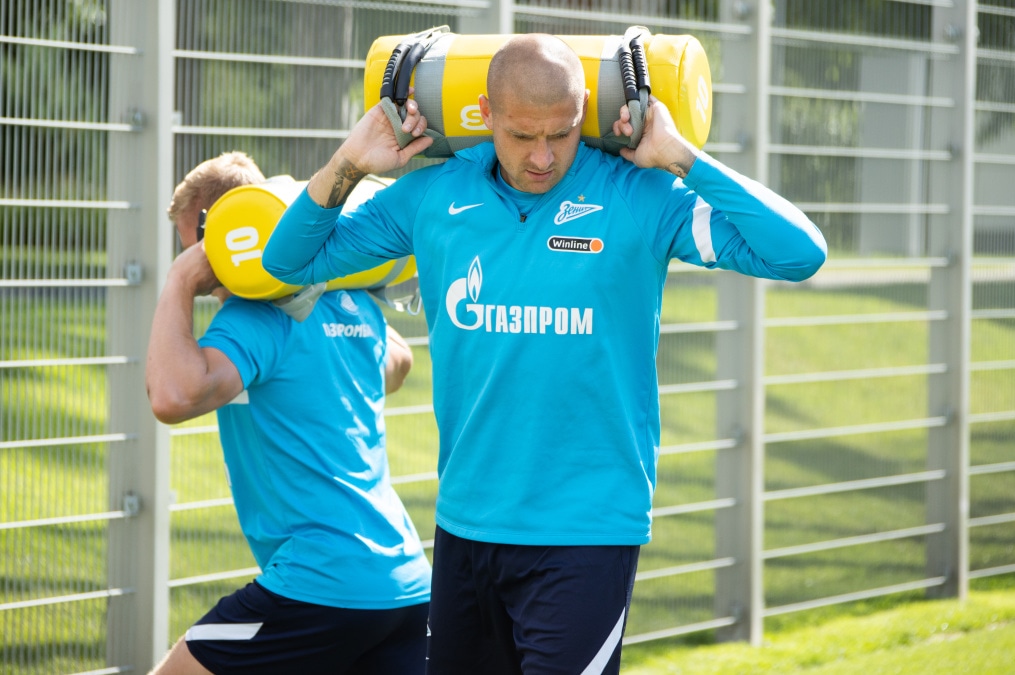 Тренировка «Зенита» перед матчем с «Краснодаром»
