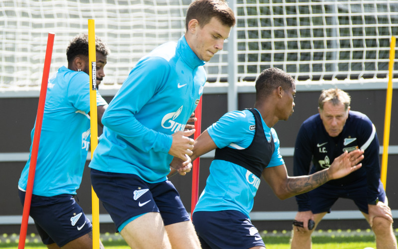 Тренировка «Зенита» перед матчем с «Краснодаром»