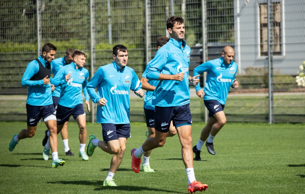 Тренировка «Зенита» перед матчем с «Краснодаром»
