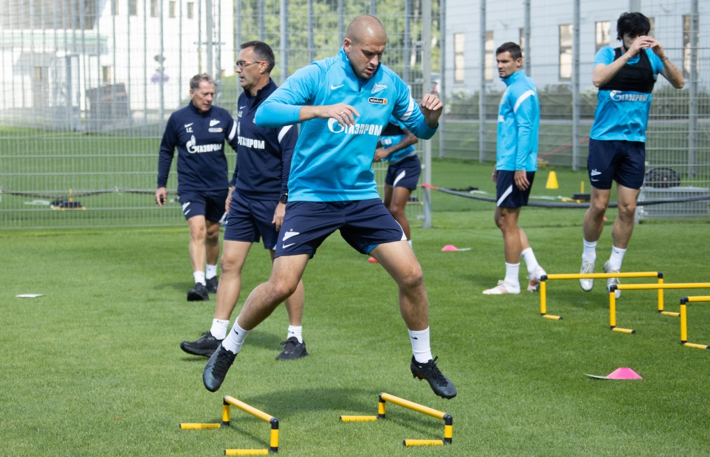 Тренировка «Зенита» перед матчем с «Краснодаром»