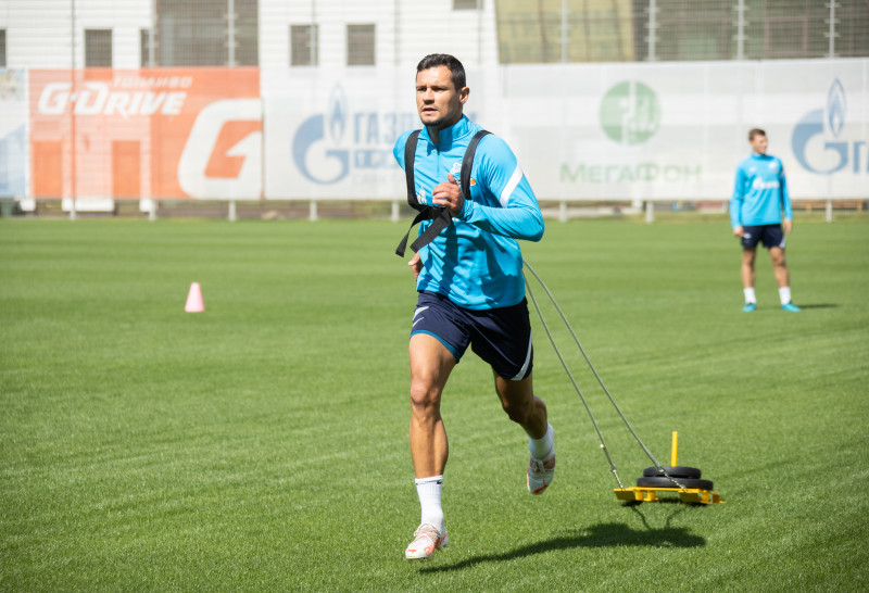 Тренировка «Зенита» перед матчем с «Краснодаром»