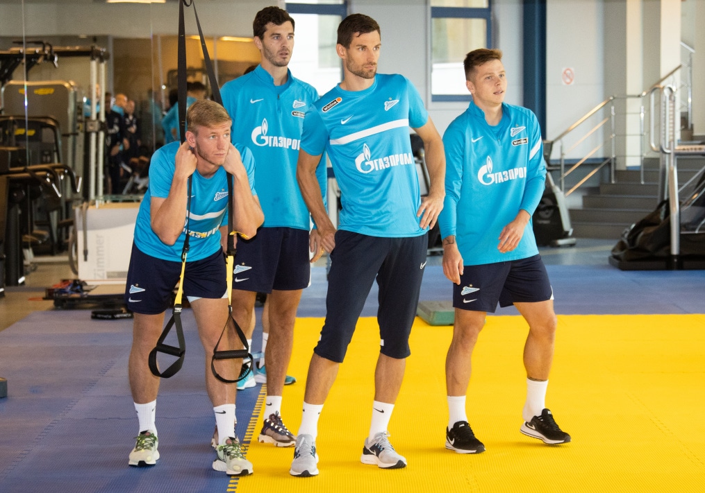 Тренировка «Зенита» перед матчем с «Рубином»