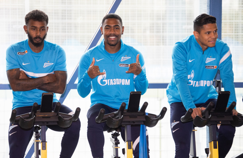 Тренировка «Зенита» перед матчем с «Рубином»