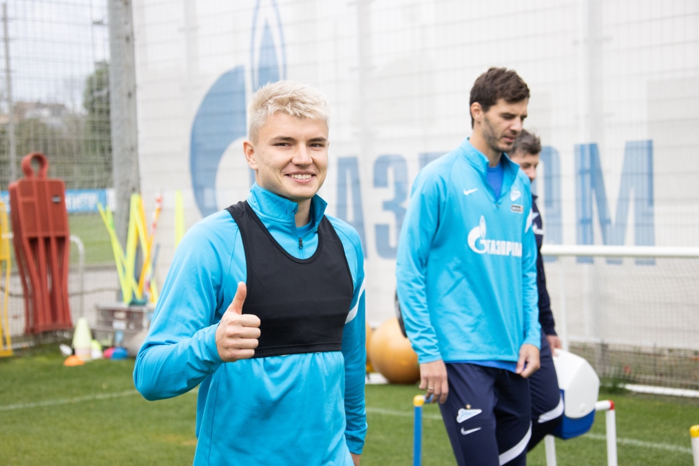 Тренировка «Зенита» перед матчем с «Рубином»