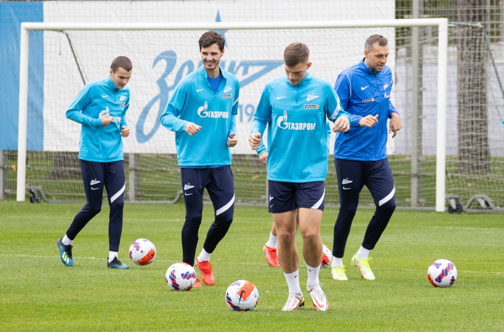 Тренировка «Зенита» перед матчем с «Рубином»