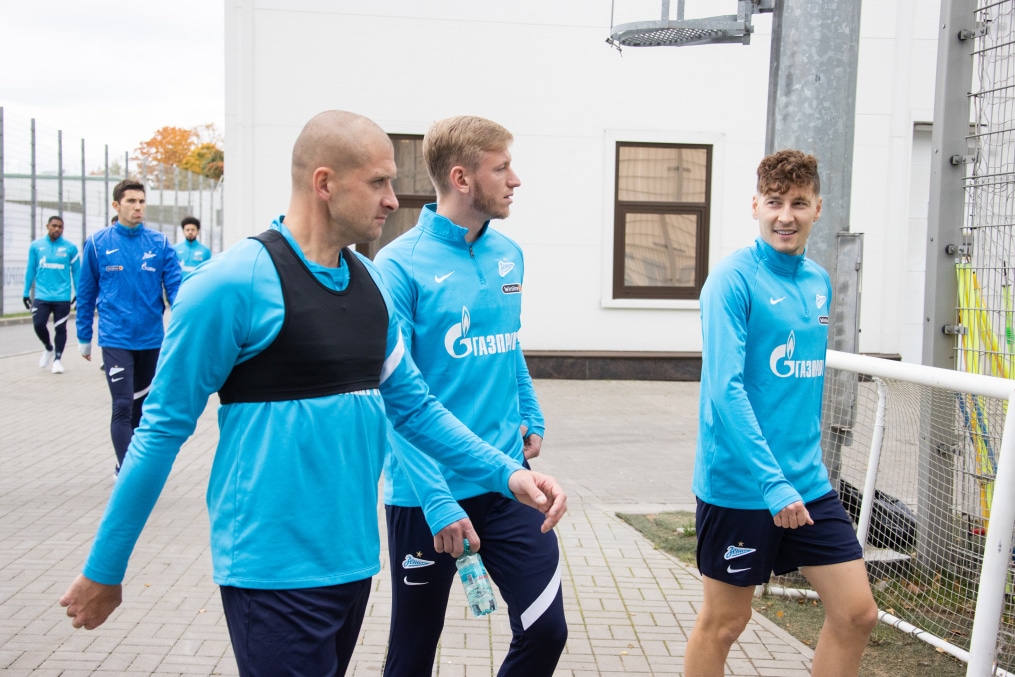 Тренировка «Зенита» перед матчем с «Рубином»