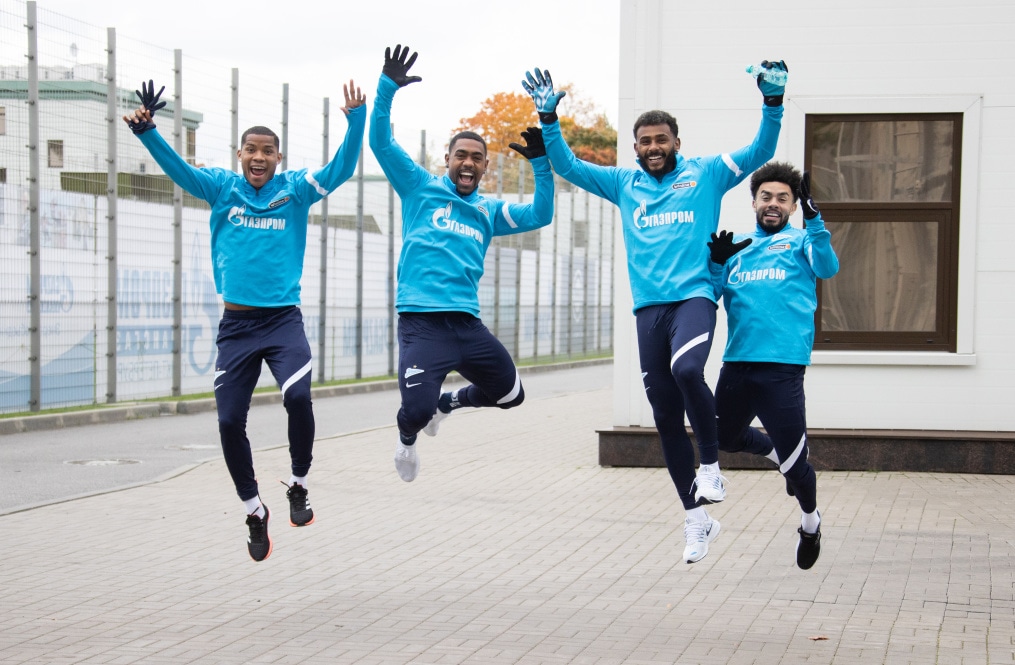 Тренировка «Зенита» перед матчем с «Рубином»