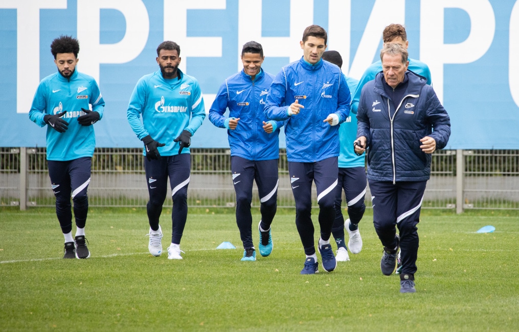 Тренировка «Зенита» перед матчем с «Рубином»