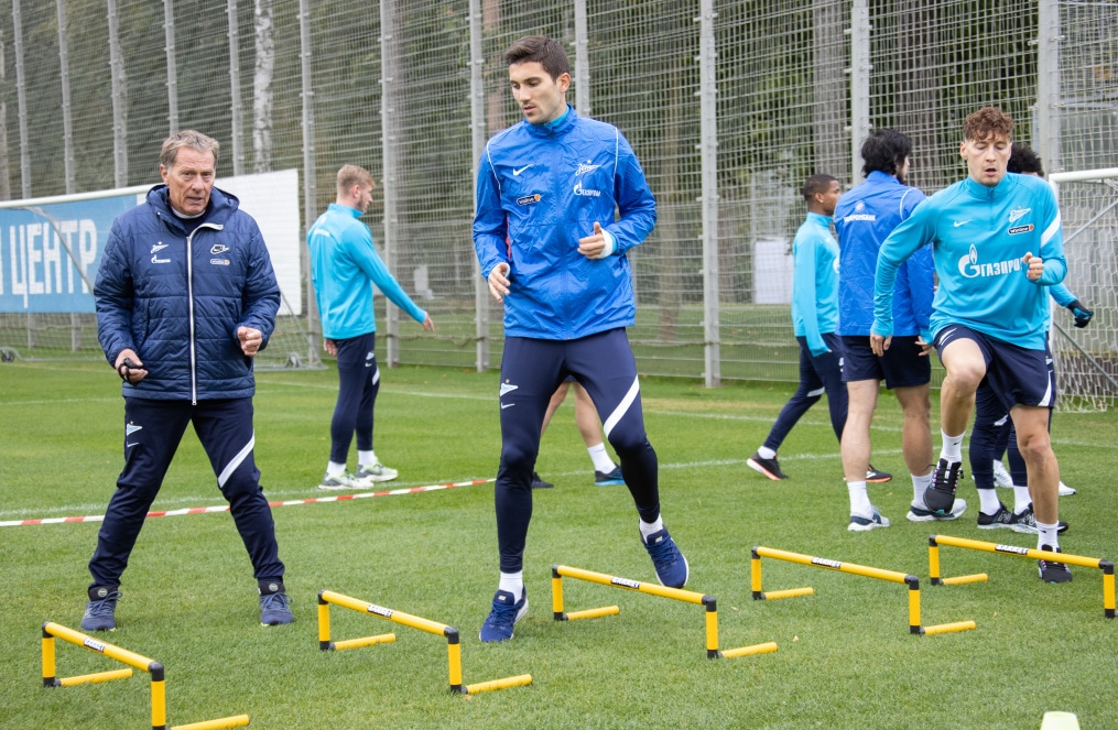 Тренировка «Зенита» перед матчем с «Рубином»