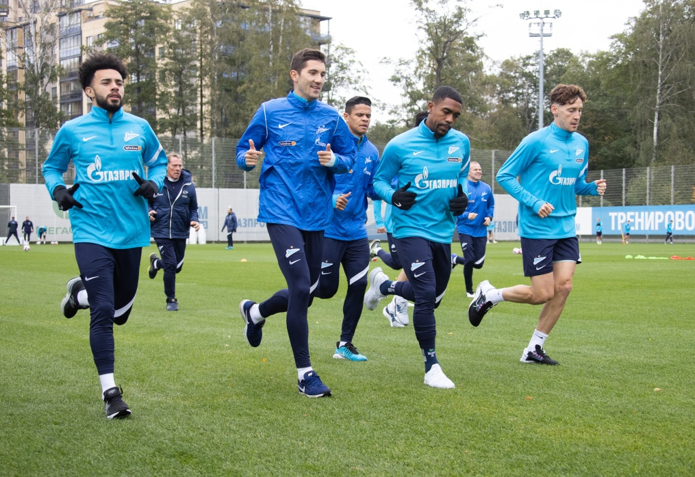 Тренировка «Зенита» перед матчем с «Рубином»