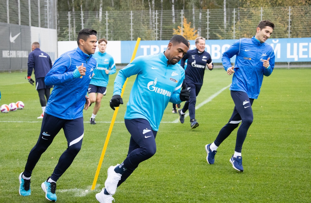 Тренировка «Зенита» перед матчем с «Рубином»