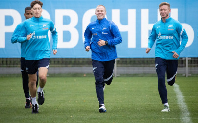 Тренировка «Зенита» перед матчем с «Рубином»