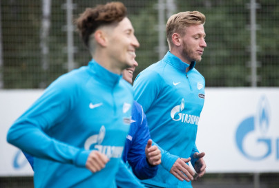 Тренировка «Зенита» перед матчем с «Рубином»