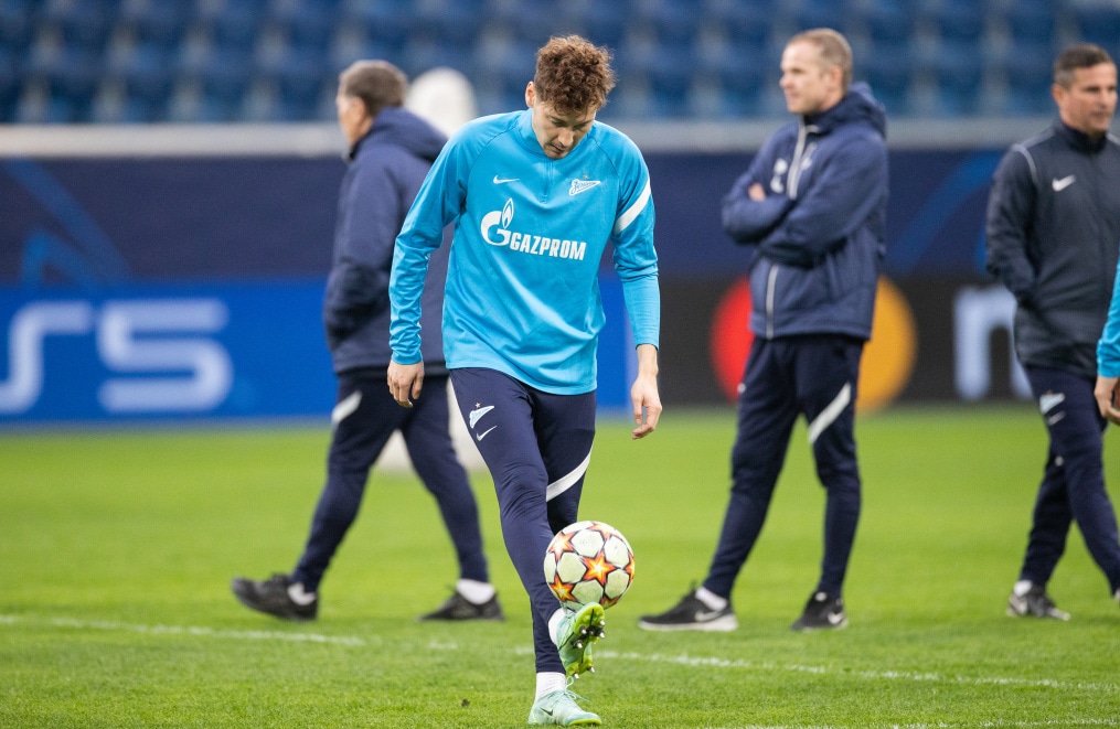 Тренировка «Зенита» перед матчем с «Челси»