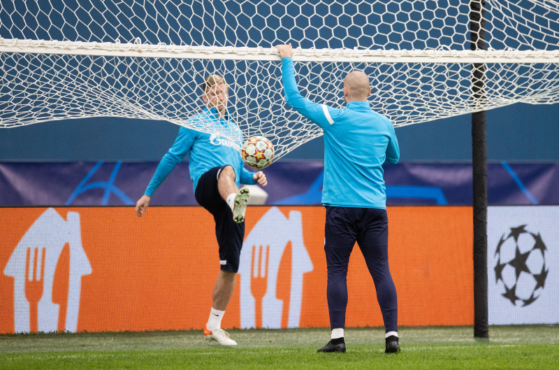 Тренировка «Зенита» перед матчем с «Челси»