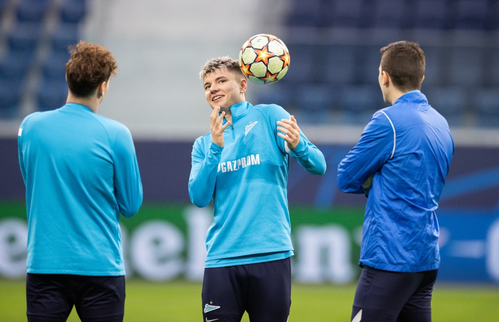 Тренировка «Зенита» перед матчем с «Челси»