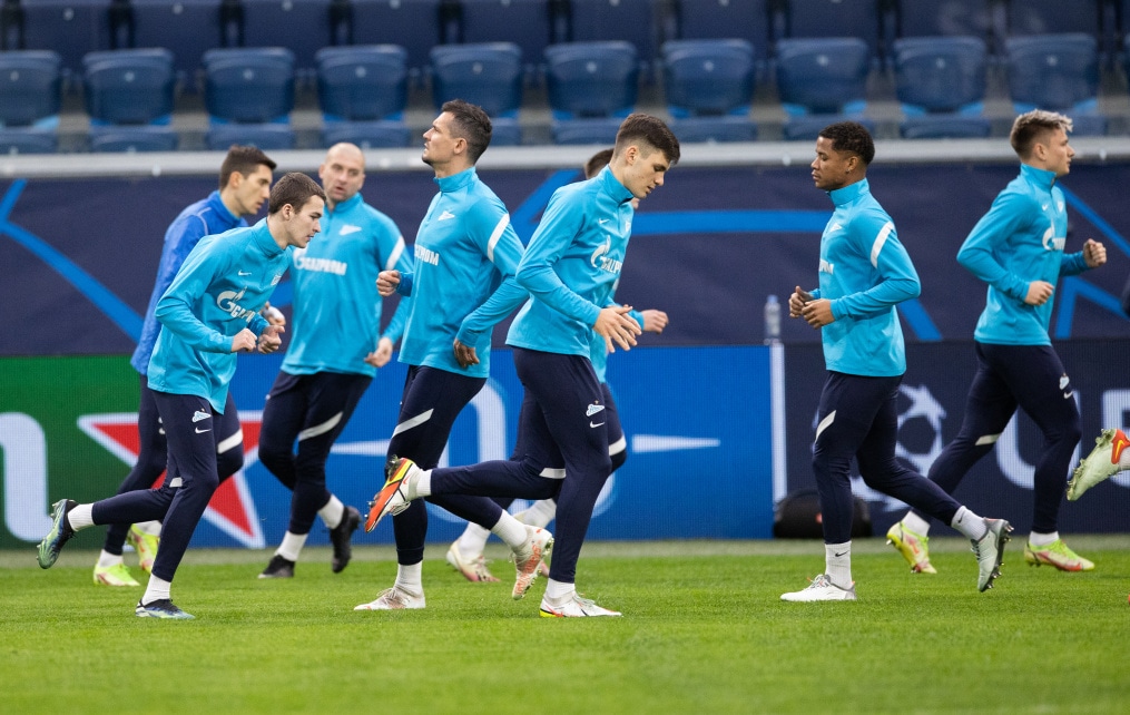 Тренировка «Зенита» перед матчем с «Челси»