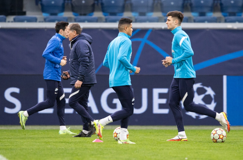 Тренировка «Зенита» перед матчем с «Челси»