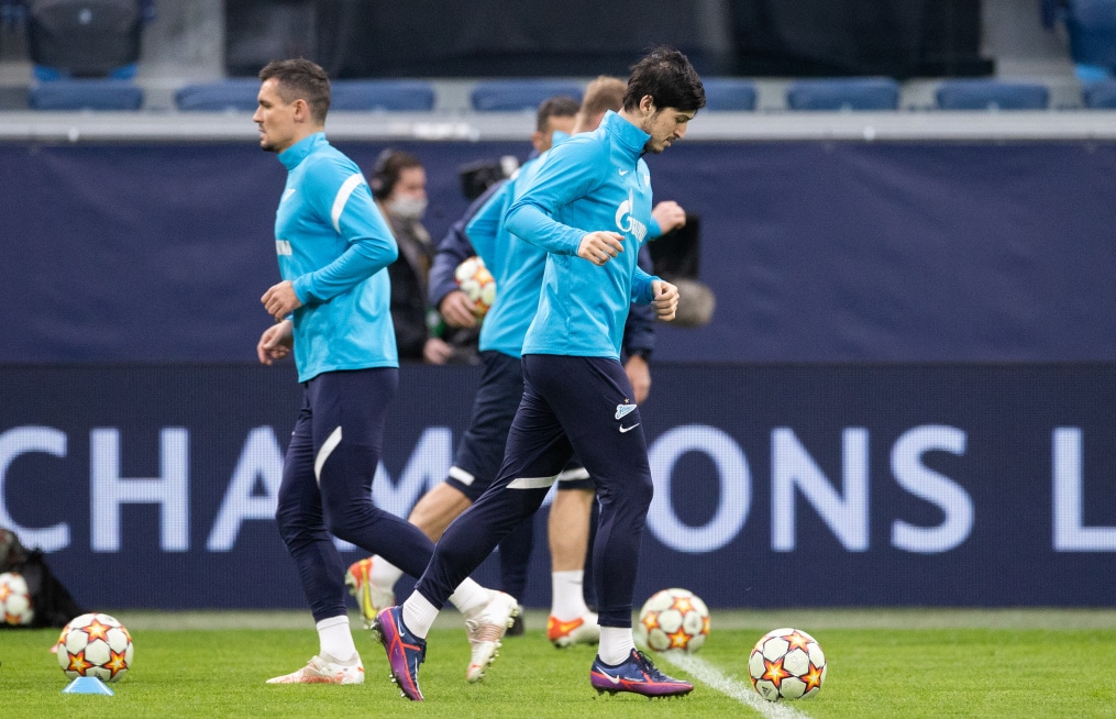 Тренировка «Зенита» перед матчем с «Челси»