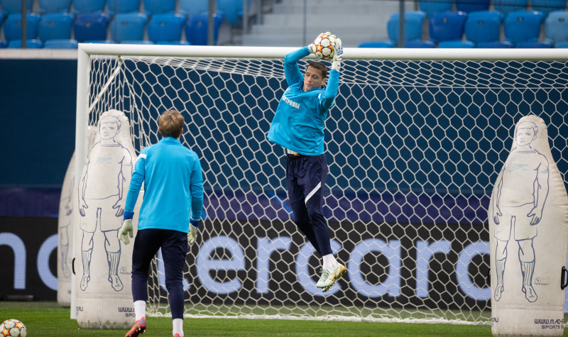 Тренировка «Зенита» перед матчем с «Челси»