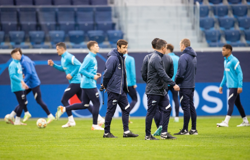 Тренировка «Зенита» перед матчем с «Челси»