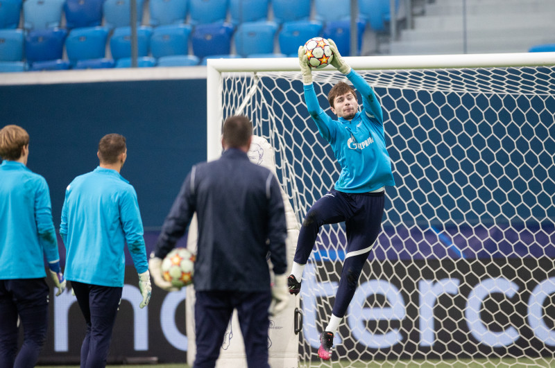 Тренировка «Зенита» перед матчем с «Челси»