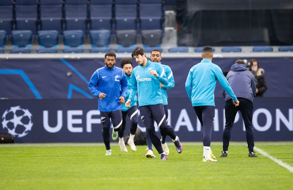 Тренировка «Зенита» перед матчем с «Челси»