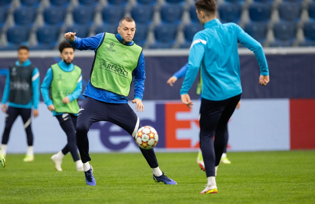 Тренировка «Зенита» перед матчем с «Челси»