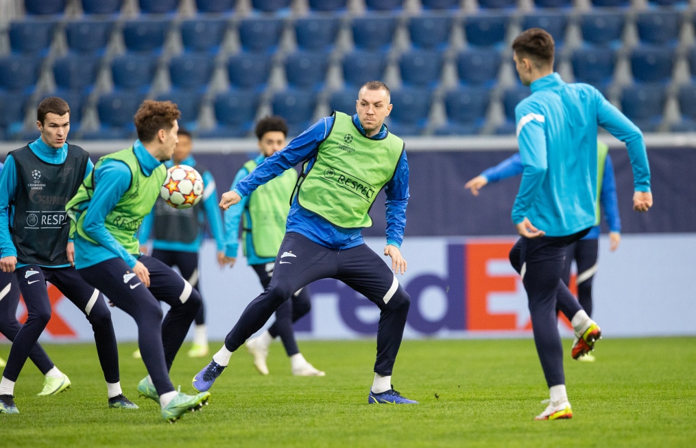 Тренировка «Зенита» перед матчем с «Челси»