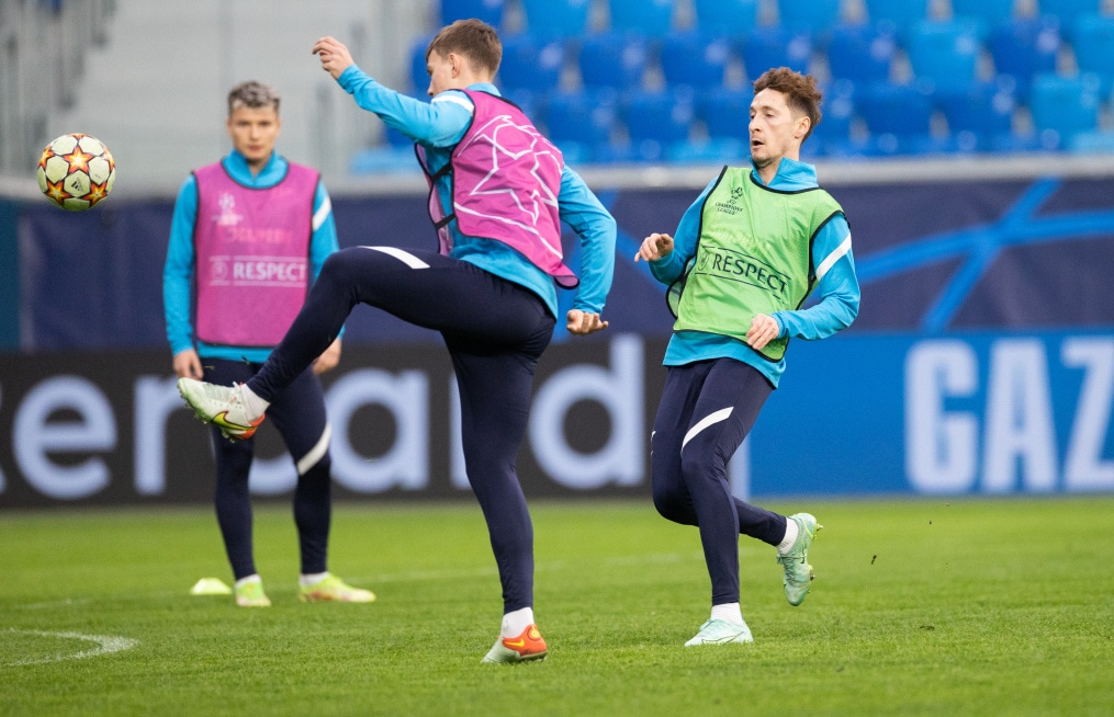 Тренировка «Зенита» перед матчем с «Челси»