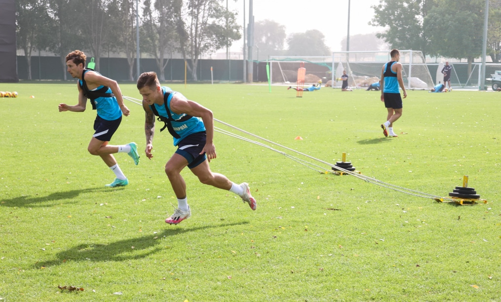 «Газпром»-тренировочные сборы в Дубае: 21 января, утренняя тренировка