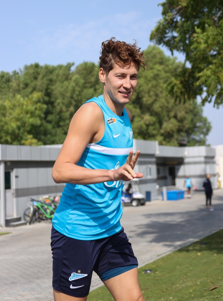 «Газпром»-тренировочные сборы в Дубае: 17 января, утренняя тренировка