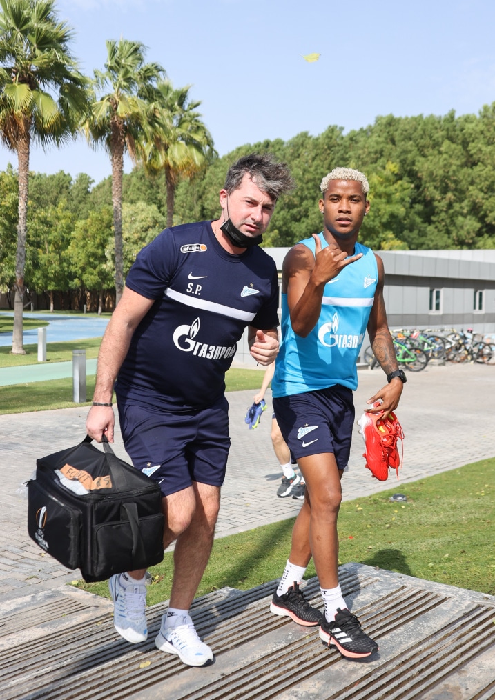 «Газпром»-тренировочные сборы в Дубае: 17 января, утренняя тренировка