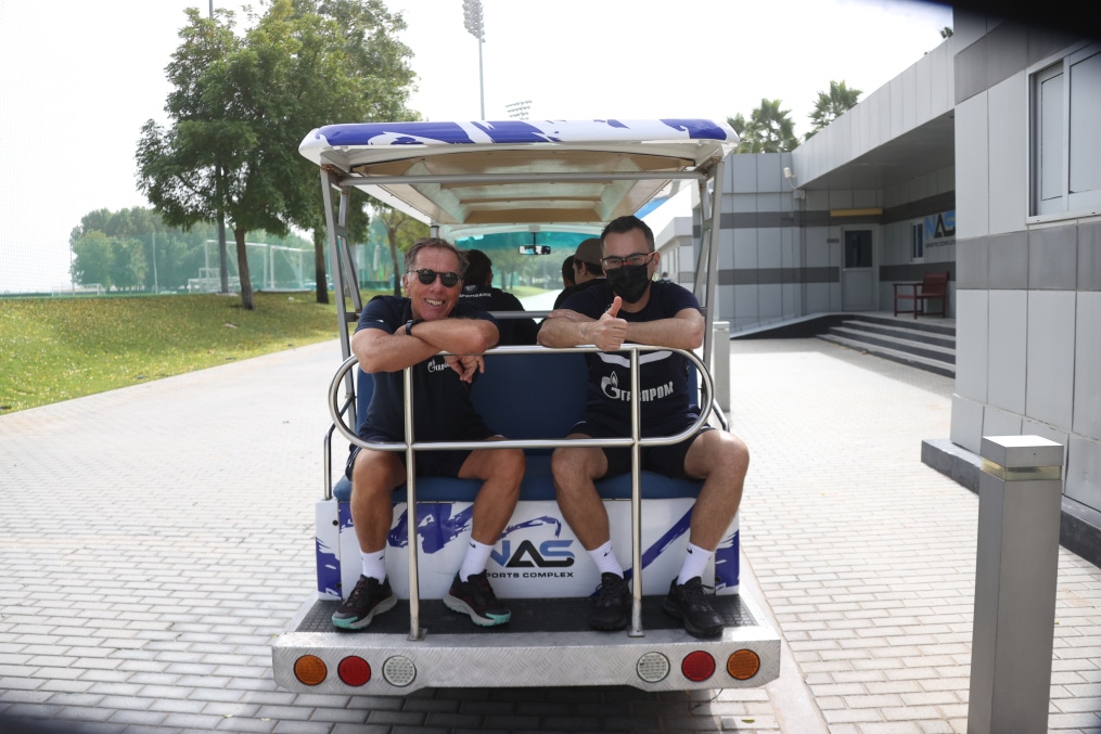 «Газпром»-тренировочные сборы в Дубае: 15 января, утренняя тренировка