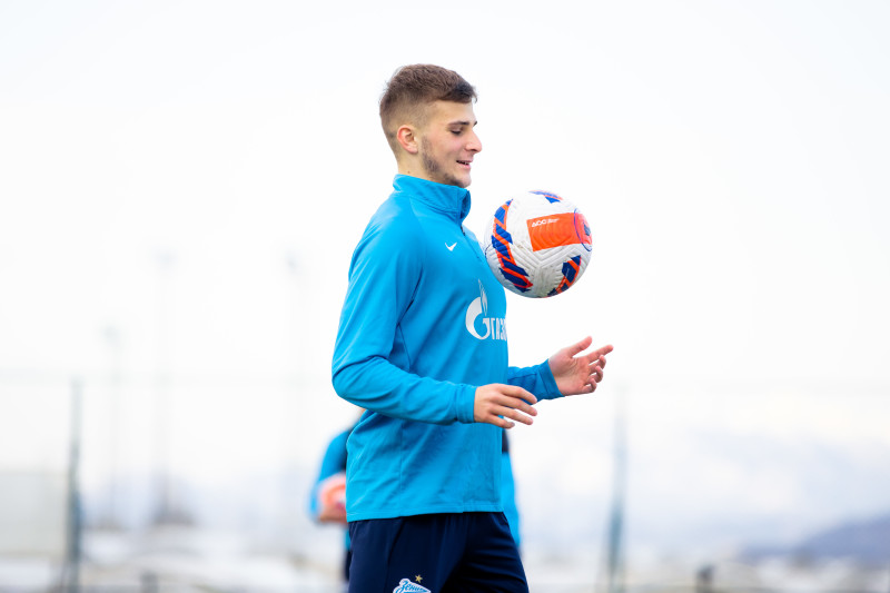 Сборы «Зенита»-м в Турции: 26 января, вечерняя тренировка