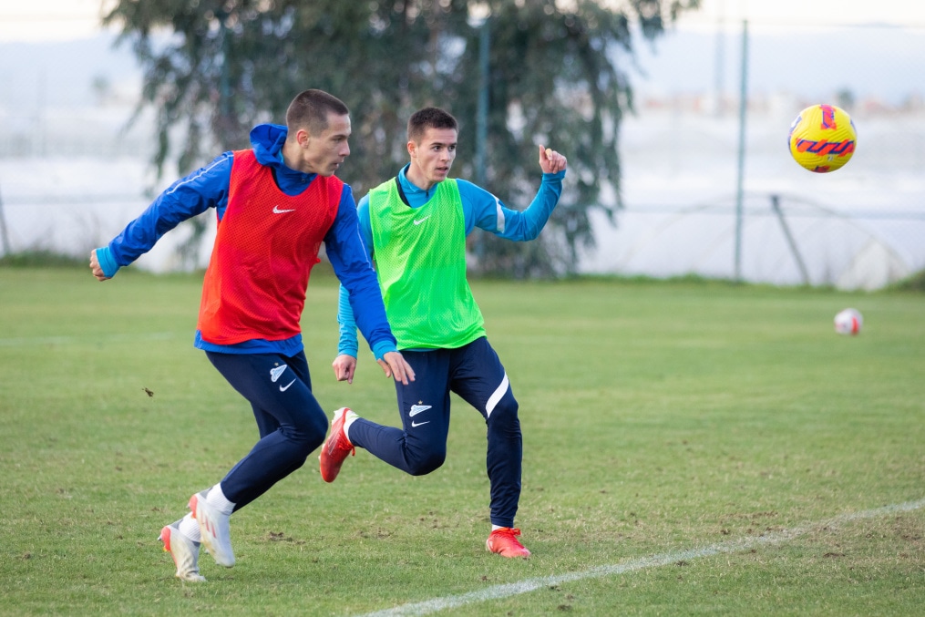 Сборы «Зенита»-м в Турции: 26 января, вечерняя тренировка