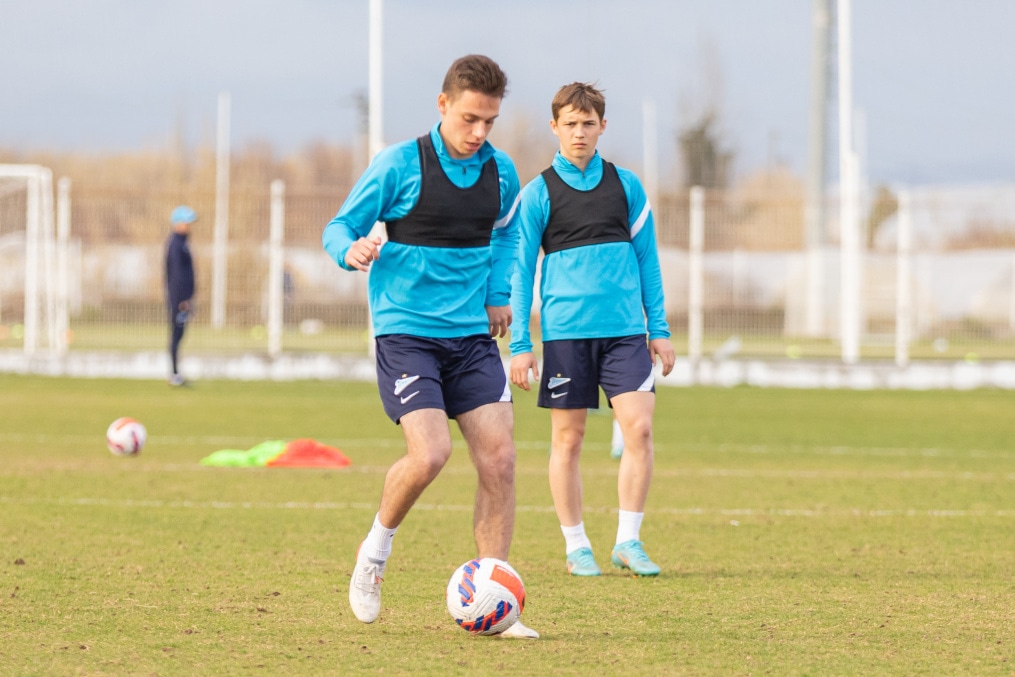 «Газпром»-тренировочные сборы «Зенита»-м в Турции: 22 февраля, вечерняя тренировка.