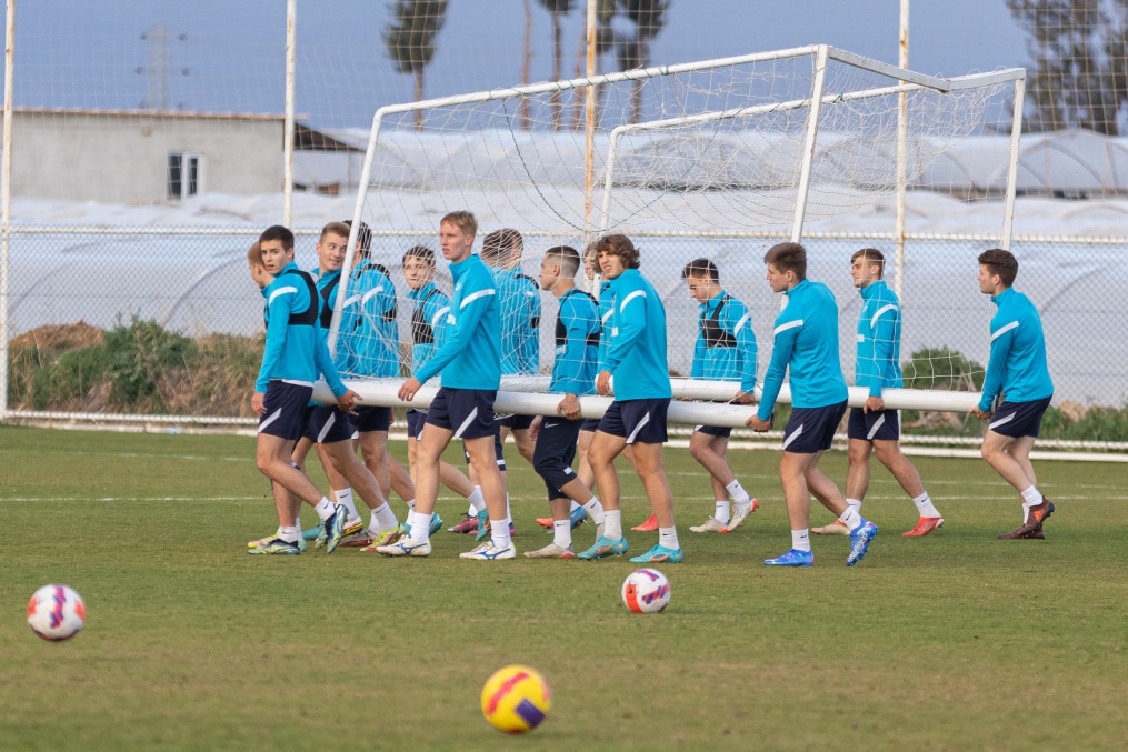 «Газпром»-тренировочные сборы «Зенита»-м в Турции: 22 февраля, вечерняя тренировка.