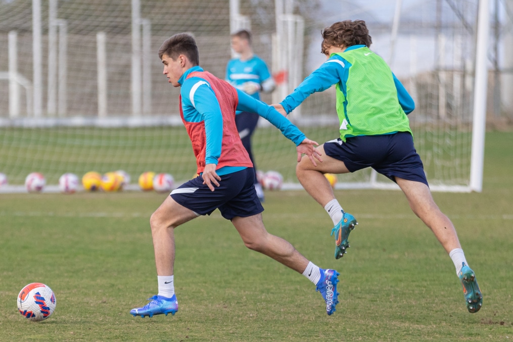 «Газпром»-тренировочные сборы «Зенита»-м в Турции: 22 февраля, вечерняя тренировка.