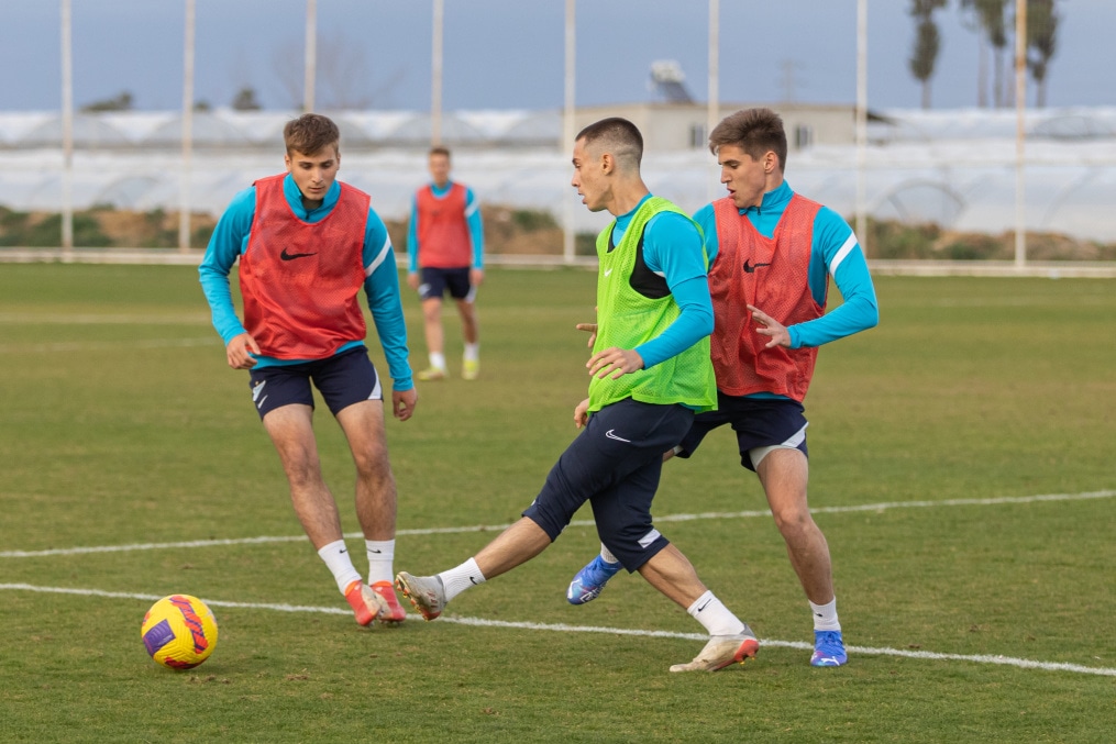 «Газпром»-тренировочные сборы «Зенита»-м в Турции: 22 февраля, вечерняя тренировка.