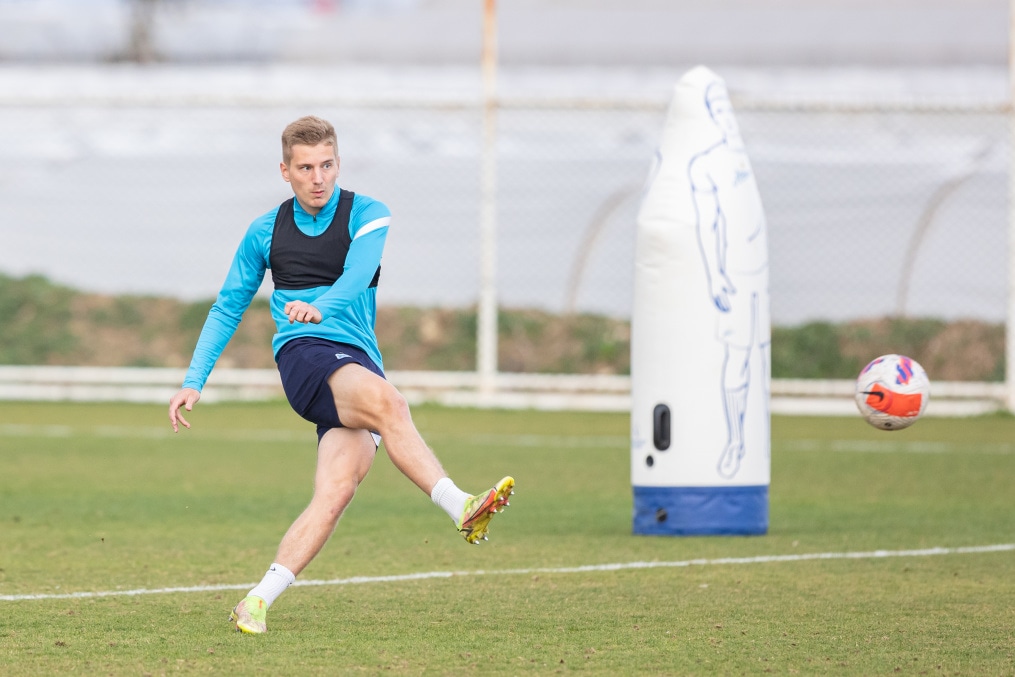 «Газпром»-тренировочные сборы «Зенита»-м в Турции: 22 февраля, вечерняя тренировка.