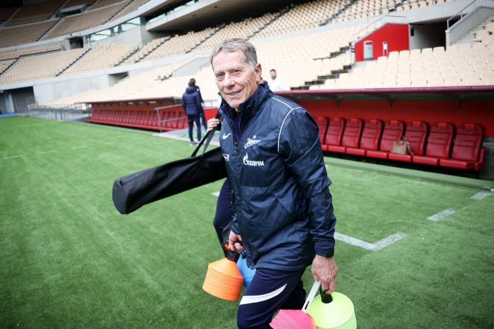 Тренировка сине-бело-голубых на стадионе «Ла-Картуха»