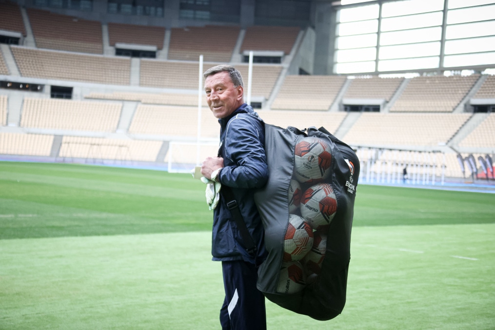 Тренировка сине-бело-голубых на стадионе «Ла-Картуха»