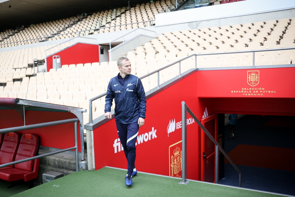 Тренировка сине-бело-голубых на стадионе «Ла-Картуха»