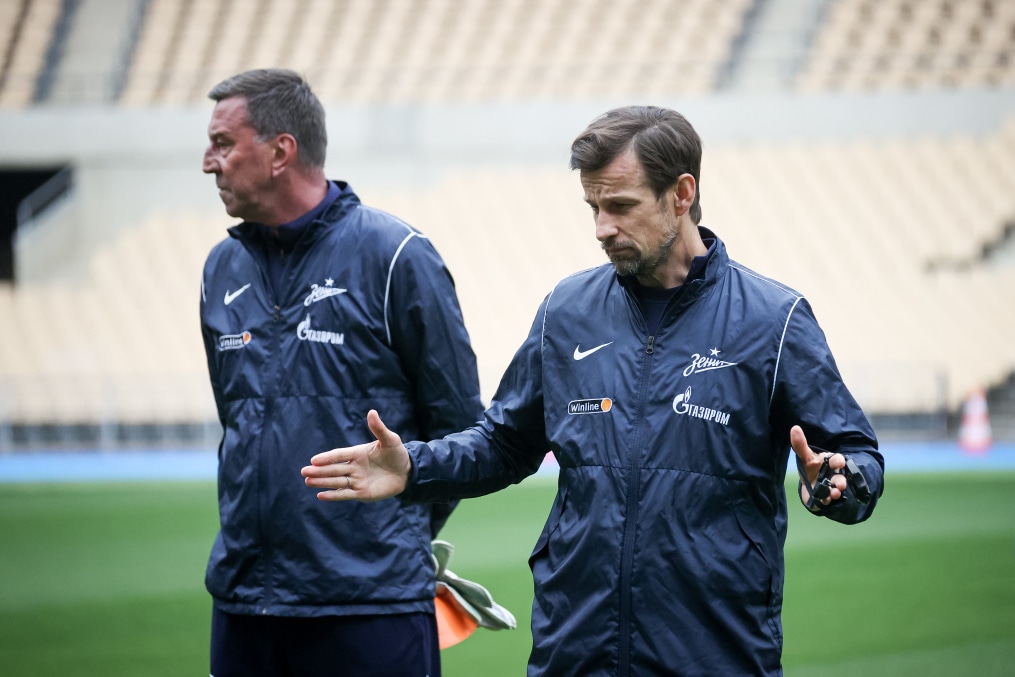 Тренировка сине-бело-голубых на стадионе «Ла-Картуха»