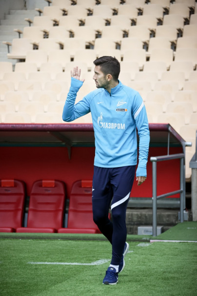 Тренировка сине-бело-голубых на стадионе «Ла-Картуха»