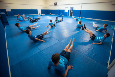 Тренировка по дзюдо в «Газпром»-Академии