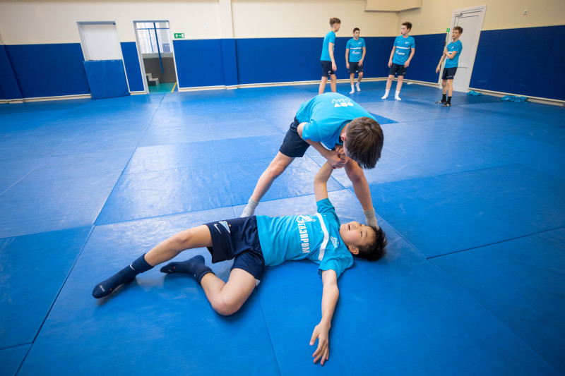 Тренировка по дзюдо в «Газпром»-Академии
