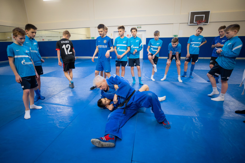 Тренировка по дзюдо в «Газпром»-Академии