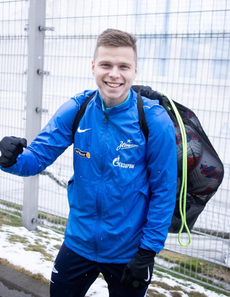 Открытая тренировка «Зенита» перед матчем с «Ахматом»